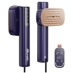 Portable LCD Touchscreen Handheld Garment 2-in-1 Steam & Iron New in Box Blue